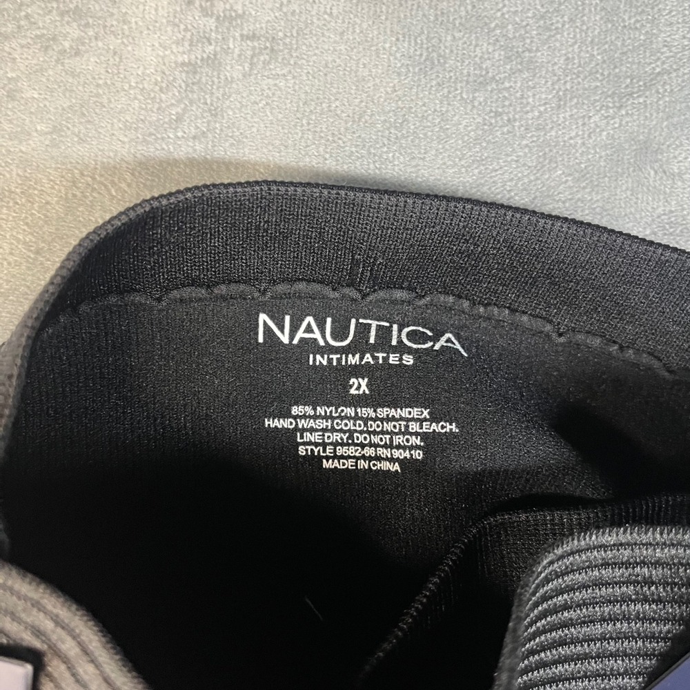 NWT Nautica Intimates High-Waist Shaping Thigh Slimmers Women 2X Black - Picture 7 of 7